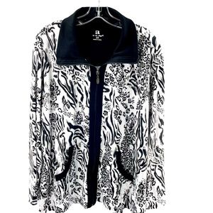 Activology Full Zip Patterned Lightweight Jacket Size 2 X